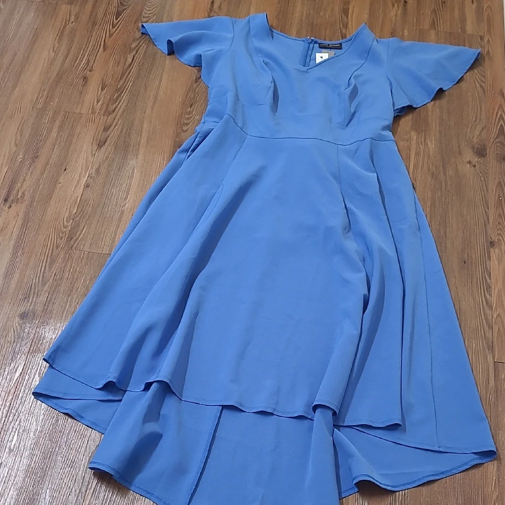 LANE BRYANT‎ Elegant Blue Midi Dress for women zise 18 color blue new